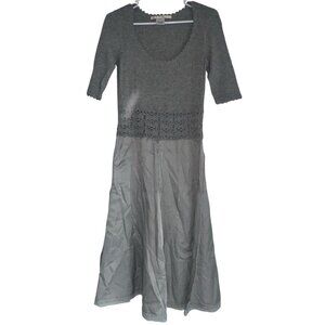 Y2K Nougat London Womens Cashmere Angora Blend Dress No Size Fit & Flare Gray